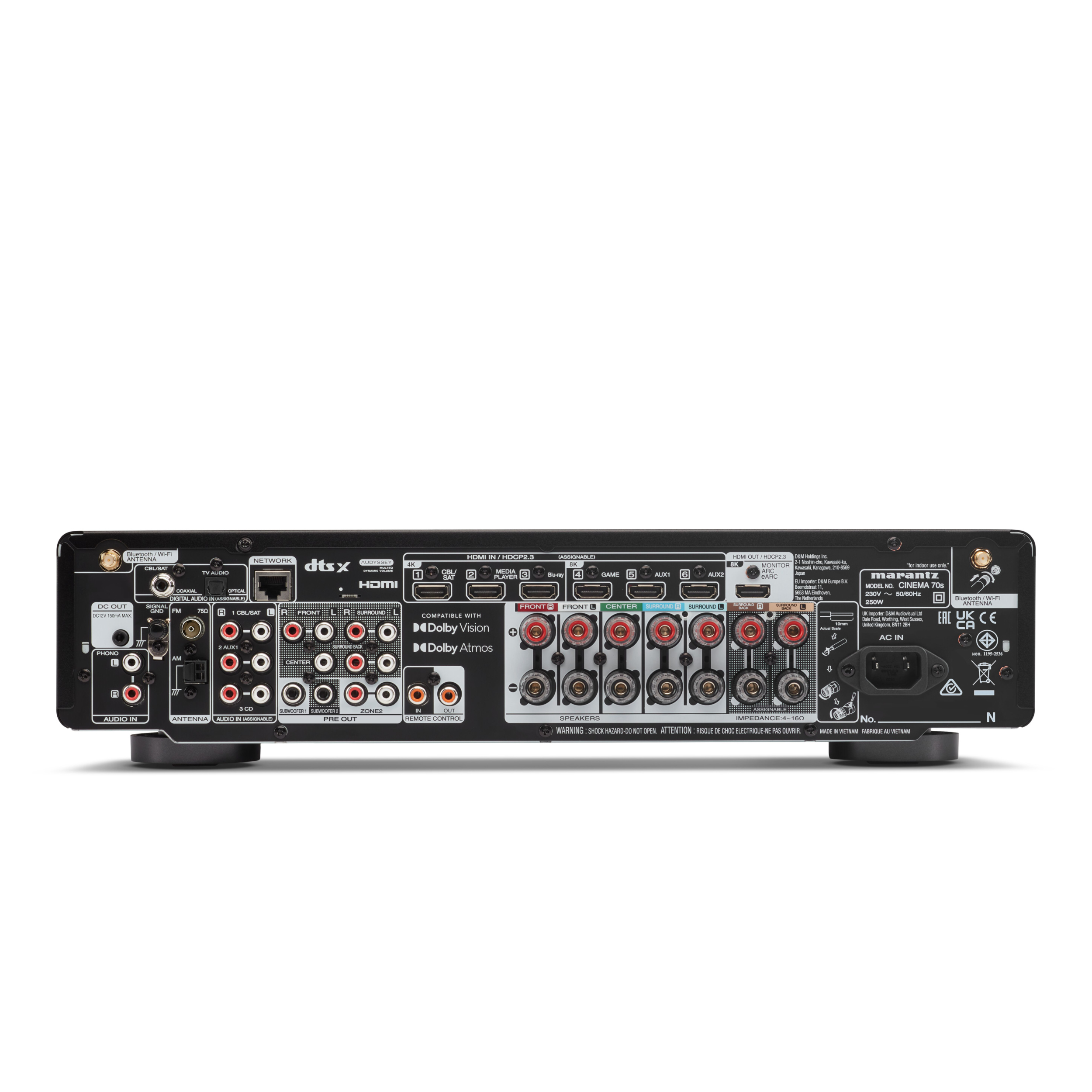 Marantz Cinema 70 Rückseite