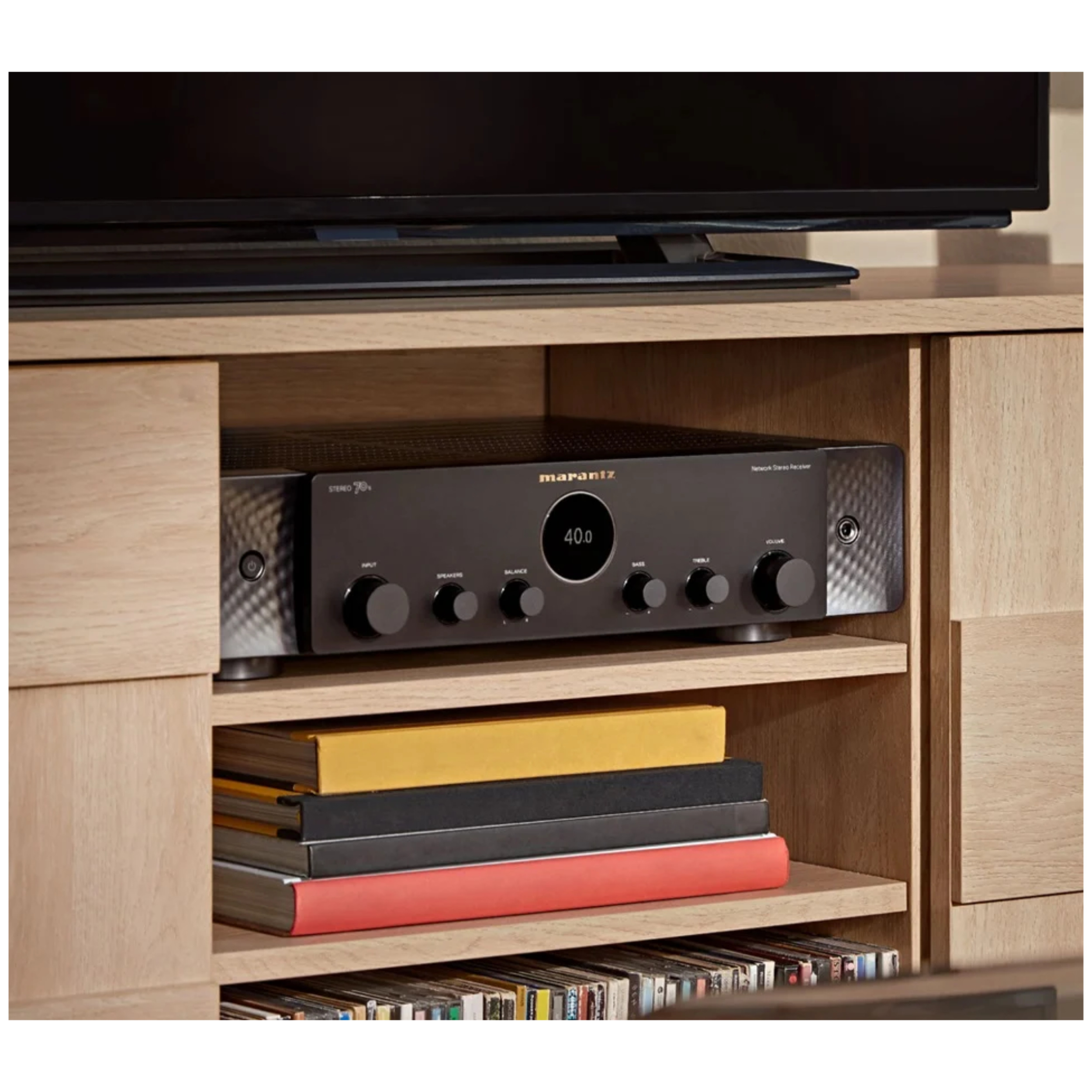 marantz Stereo Receiver Stereo 70s in Schwarz im Regal